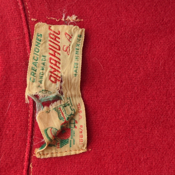 Handmade embroidered vintage wool blazer from Mexico. 40s/50s - Picture 4 of 10